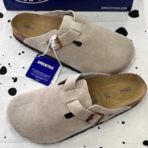 Birkenstock Boston Suede Leather - Taupe Women - Picture 3 of 6